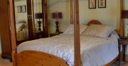Large ground floor queen room with heated bathroom floor.