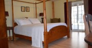 Large ground floor queen room with heated bathroom floor.