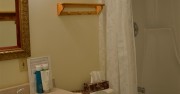 Ensuite washrooms in Queen or Family Rooms are three piece with bath/shower